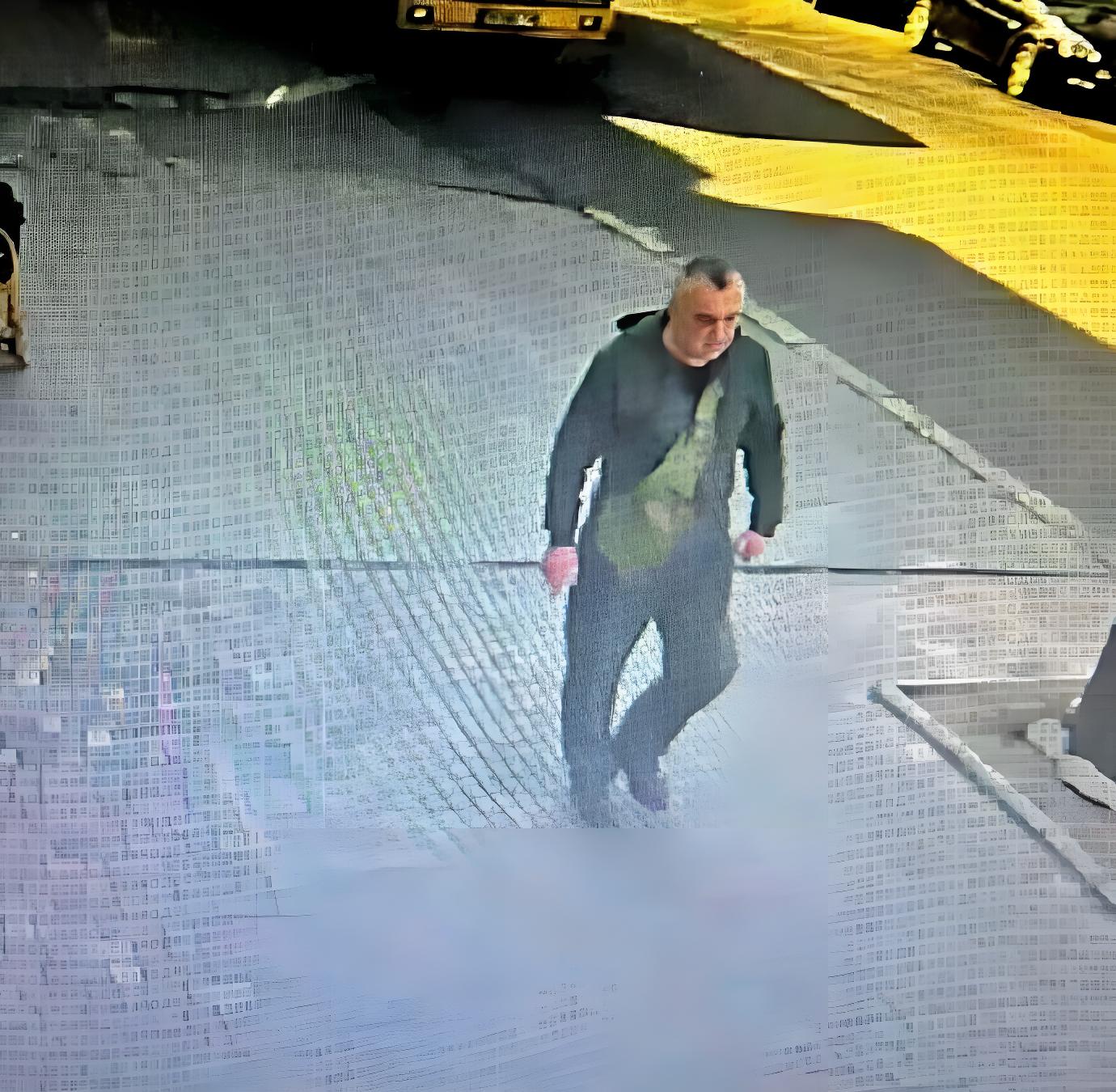 在加努爾遭槍殺後，警方公布的殺手照，後證實是46歲的沙拉耶夫，是自前線逃亡的烏克蘭上尉，至於行凶動機仍在調查。圖／取自今日頭條