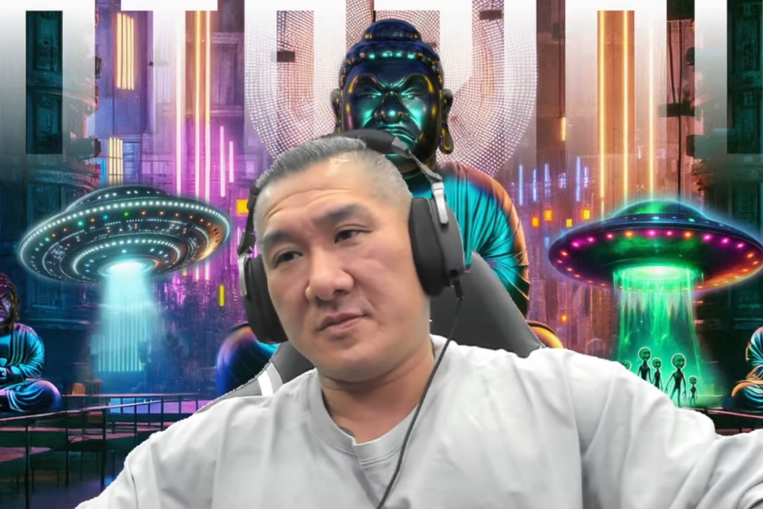 網紅「館長」7日在直播中提及，親綠網紅八炯也說「對民進黨很失望」，代表民進黨完了。圖/取自館長YT