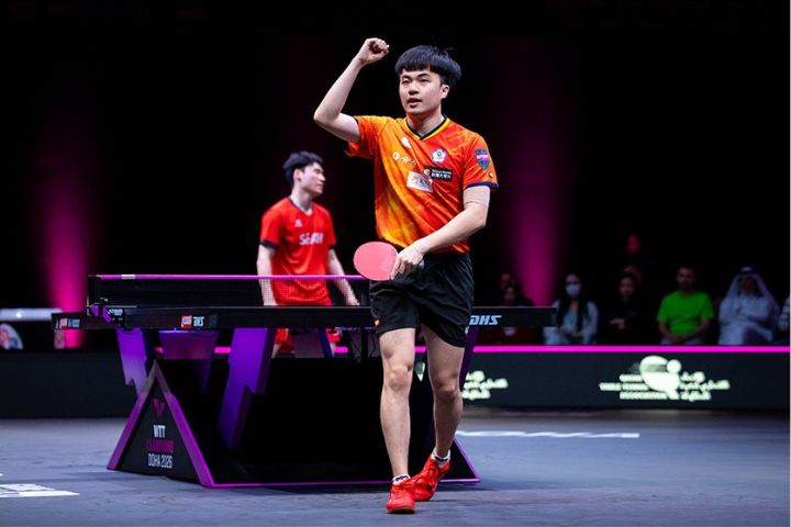 林昀儒直落四擊敗南韓張禹珍　奪WTT杜哈冠軍賽男單封王