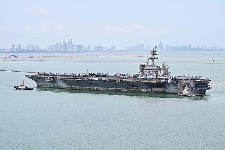 林肯號航母結束泰國5天休整離港　5千美軍狂消費1億泰銖