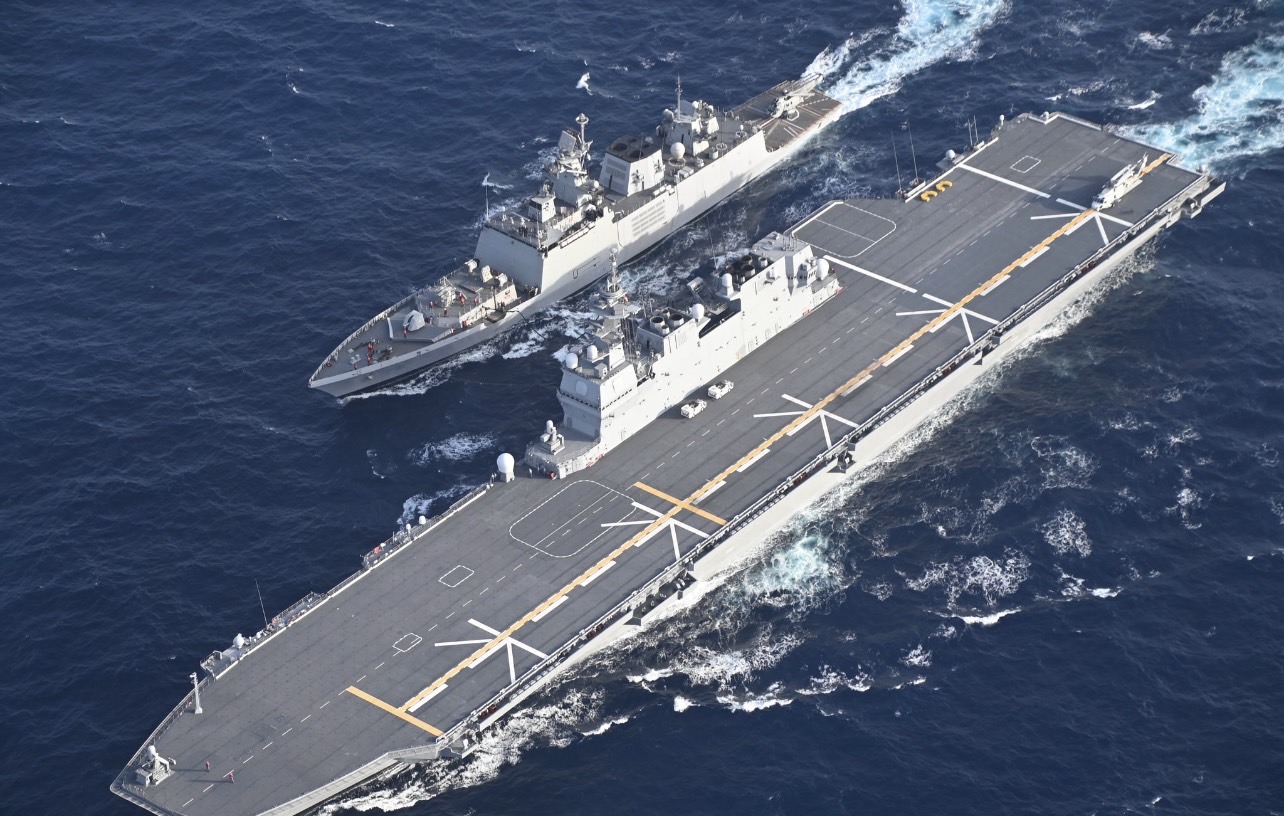 日本出雲級已經是標準輕航母。圖/取自日本自衛隊第四護衛群 X