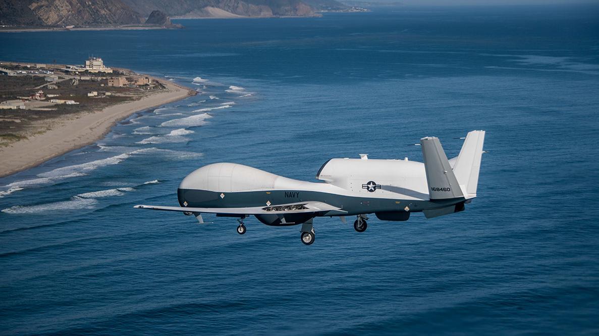 美軍的MQ-4C無人偵查機。圖/取自U.S. Navy