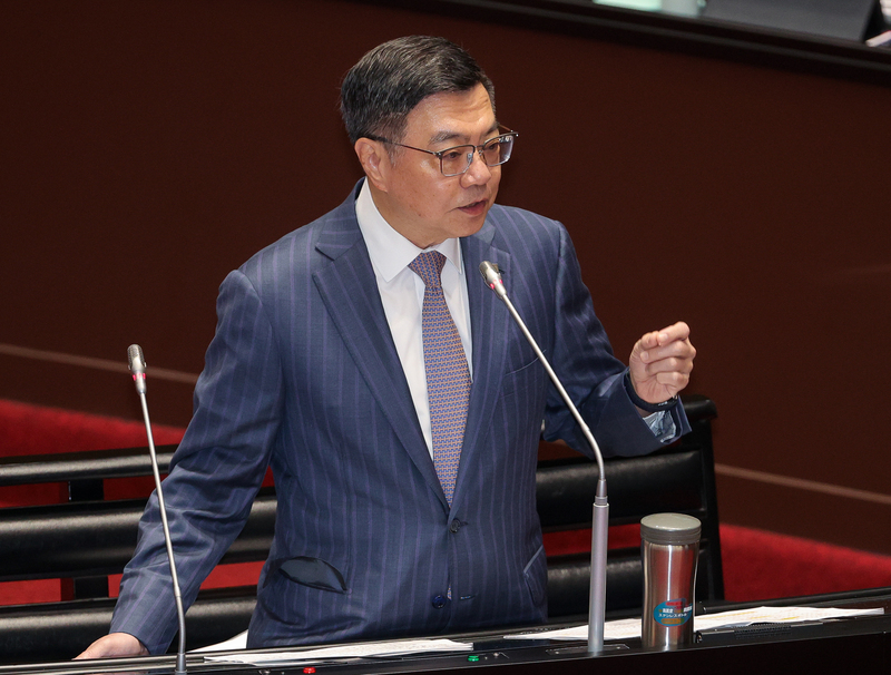 陳啟昱遭通緝 ，卓榮泰表示，勇於面對社會。圖／中央社