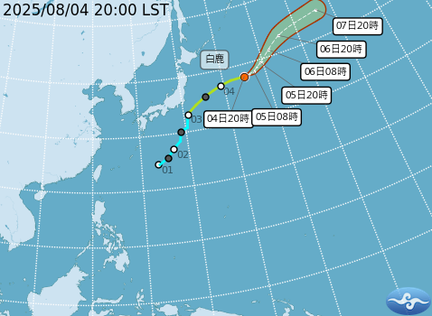 西太平洋颱風現況。圖/取自中央氣象署