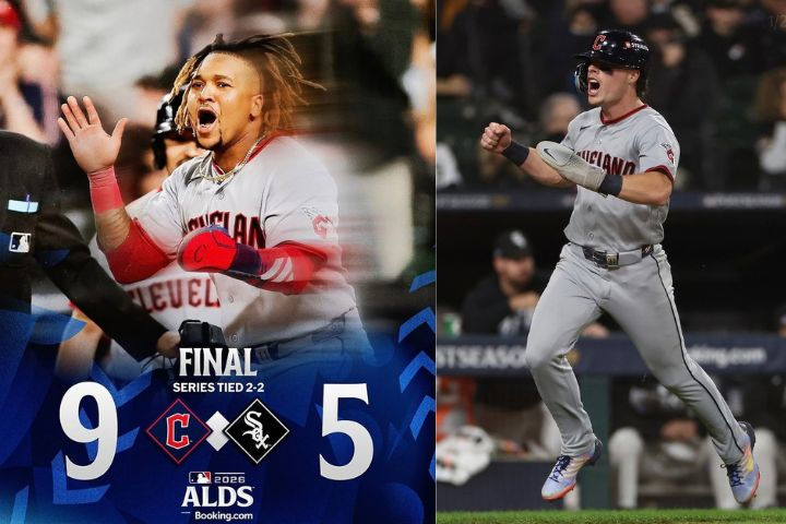 MLB季後賽　守護者單局狂灌6分　9比5擊退白襪　逼進第5戰決生死