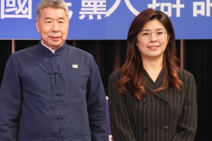 國民黨主席候選人張亞中認為鄭麗文見高市早苗的想法等同自我矮化，邀請她進行一對一辯論。合成照片。圖/中央社