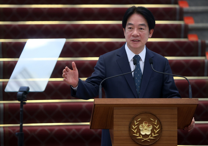 總統賴清德24日針對國會職權修法發表敞廳談話表示，「我們反對國會擴權，不是反對國會改革」，國會理當改革，但不應該任意擴權，改革國會的方式應該合法、合憲。圖／ 中央社