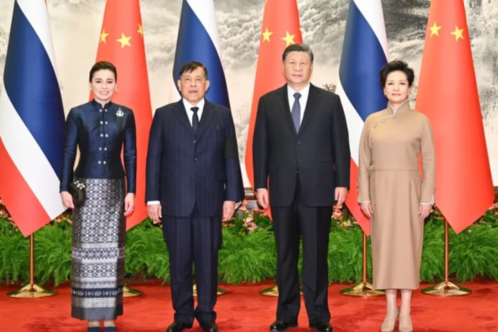 泰國王首訪陸稱「泰中如兄弟」　習近平：是真正的好親戚、好朋友