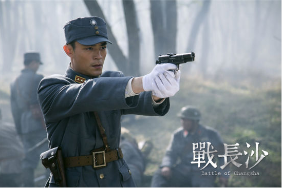 霍建華在《戰長沙》的戲照。圖/取自新浪娛樂