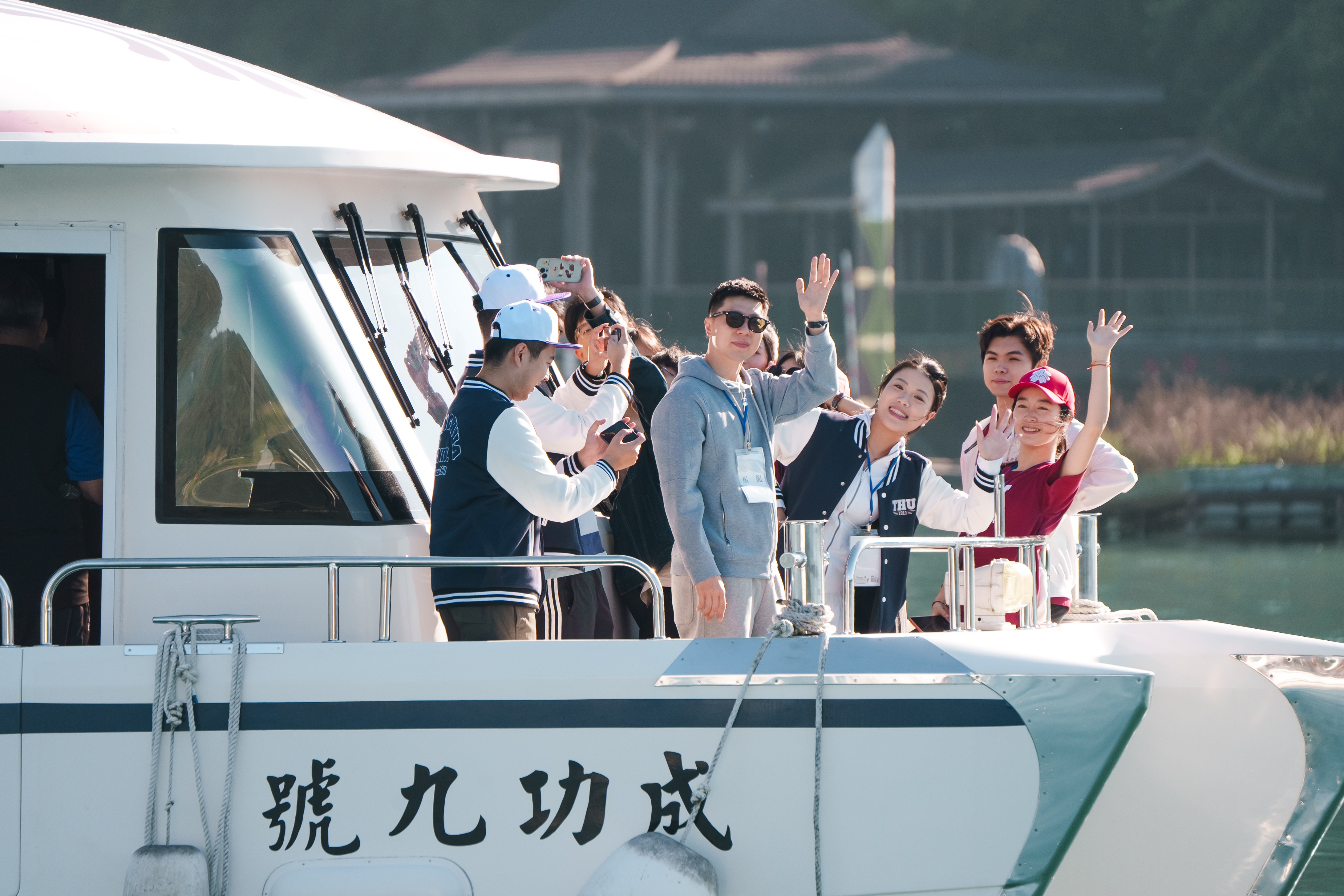 馬英九基金會邀請奧運桌球金牌得主馬龍以及中國學生團來台進行交流。圖/馬英九辦公室提供