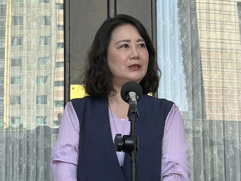 民進黨立法院黨團幹事長吳思瑤稱沒聽過總統賴清德下軍令狀、要求二階連署要全過一事。圖/中央社