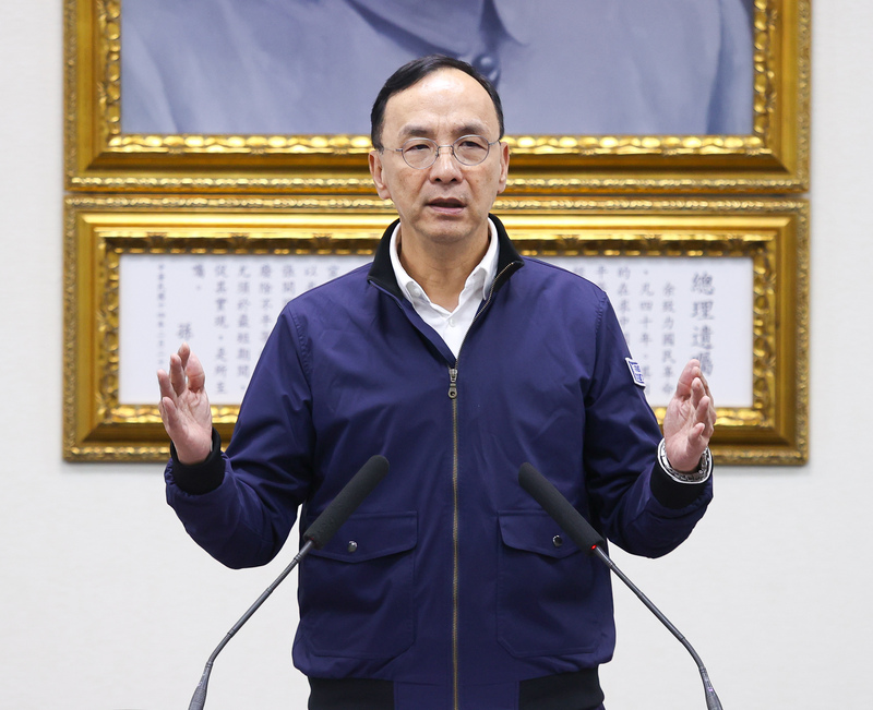 國民黨主席朱立倫呼籲，民進黨不要因爲意識形態，透過各種小手段，使雙城論壇受到任何延宕、阻礙。圖/中央社
