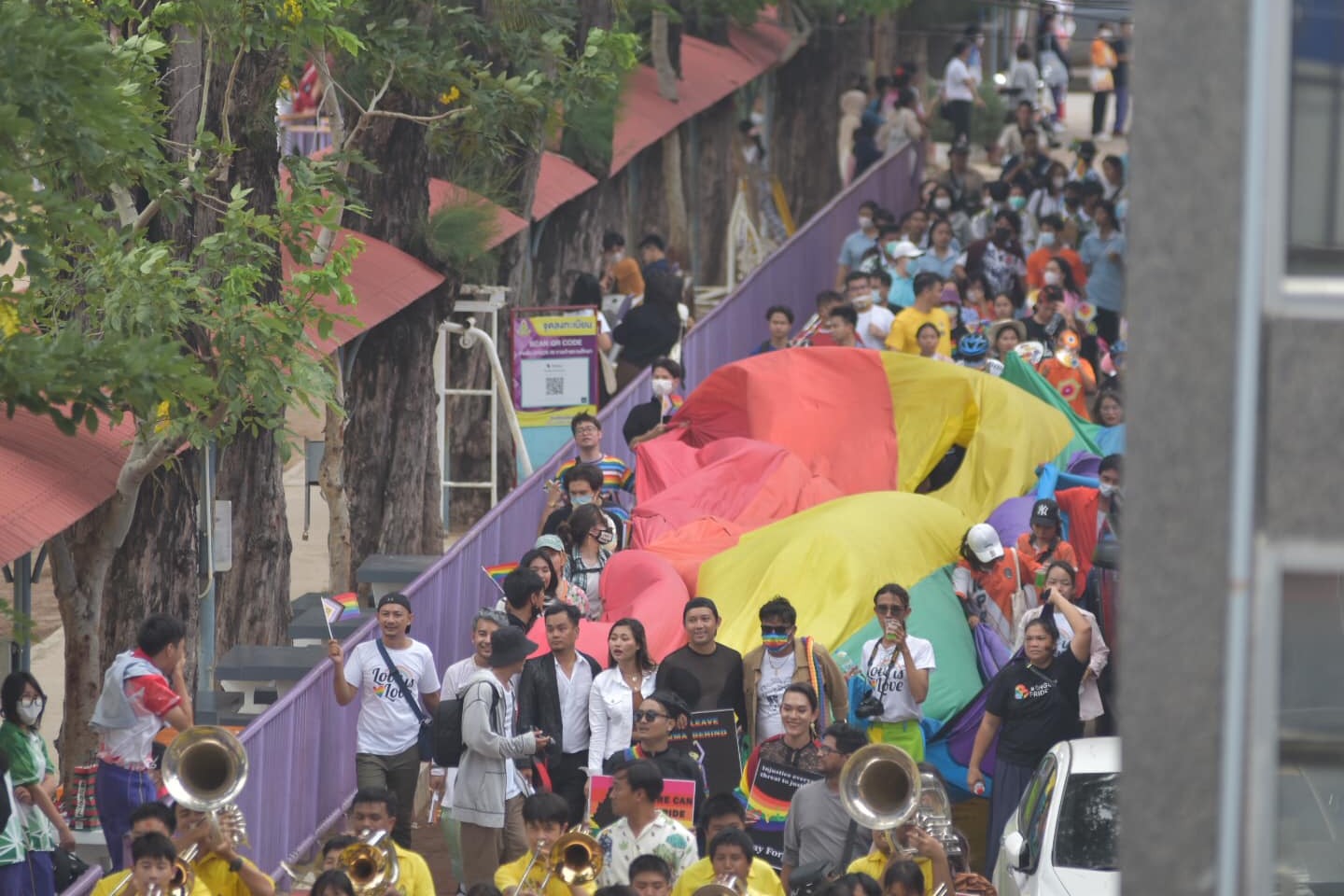 泰國即將成為亞洲第三個實現婚姻平權的國家。圖/取自2023Gay Pride Bangkok《臉書》官方粉專