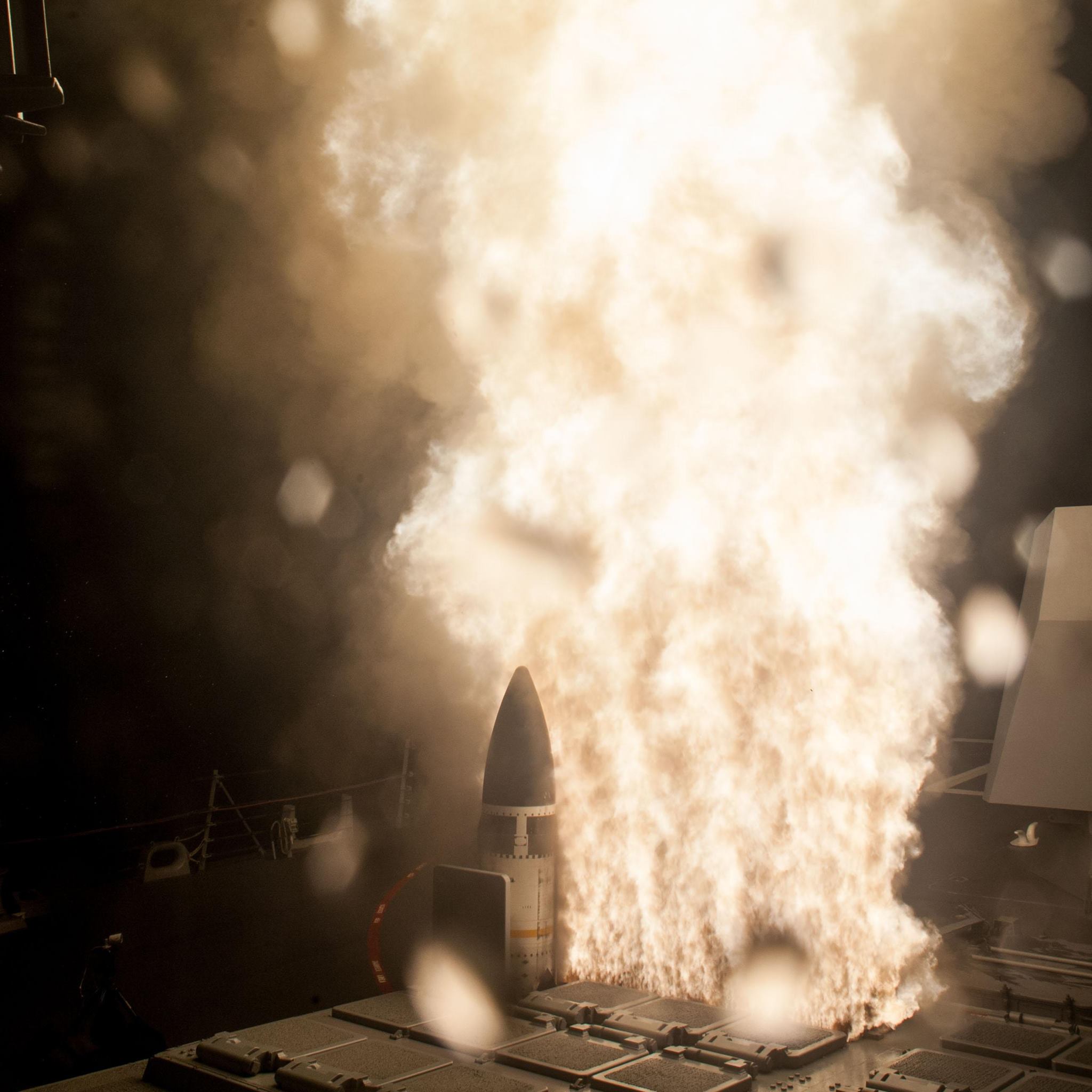圖為SM-3 Block IIA 飛彈從芬恩號驅逐艦發射。取自U.S. Navy臉書