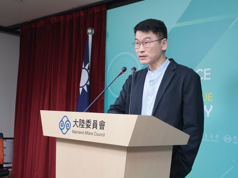 陸委會副主委兼發言人梁文傑11日宣布有條件准許雙城論壇如期舉行。圖/中央社