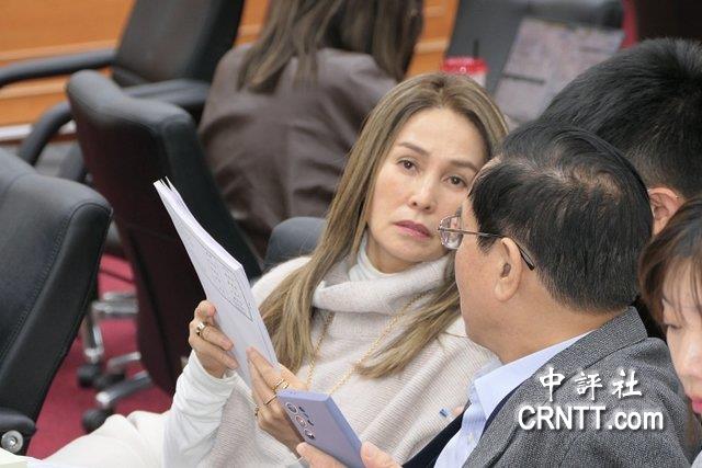高金素梅(左)針對《不義遺址保存條例草案》提出修法版本。圖/取自中評網