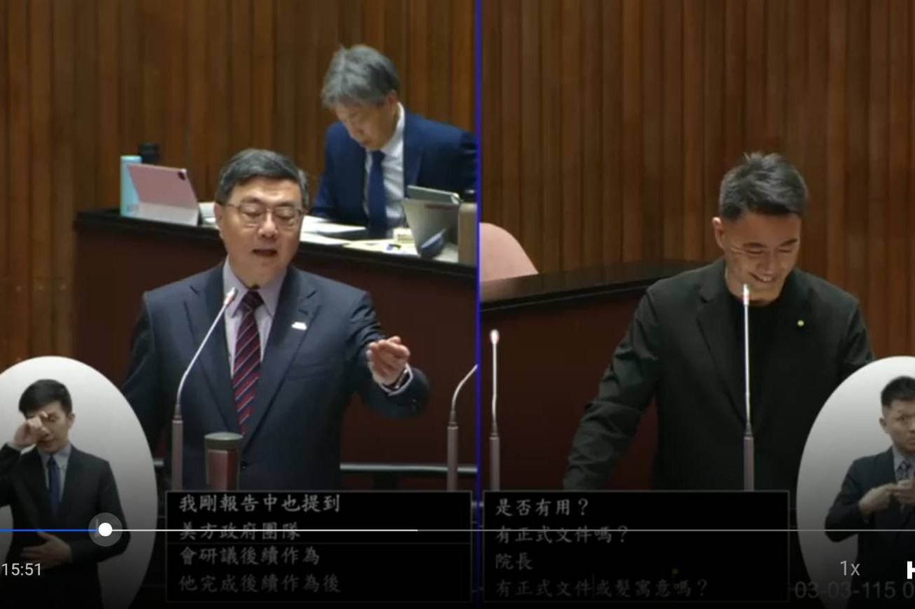 川普關稅還有效？卓榮泰竟稱「我們希望」　藍委無奈笑了　