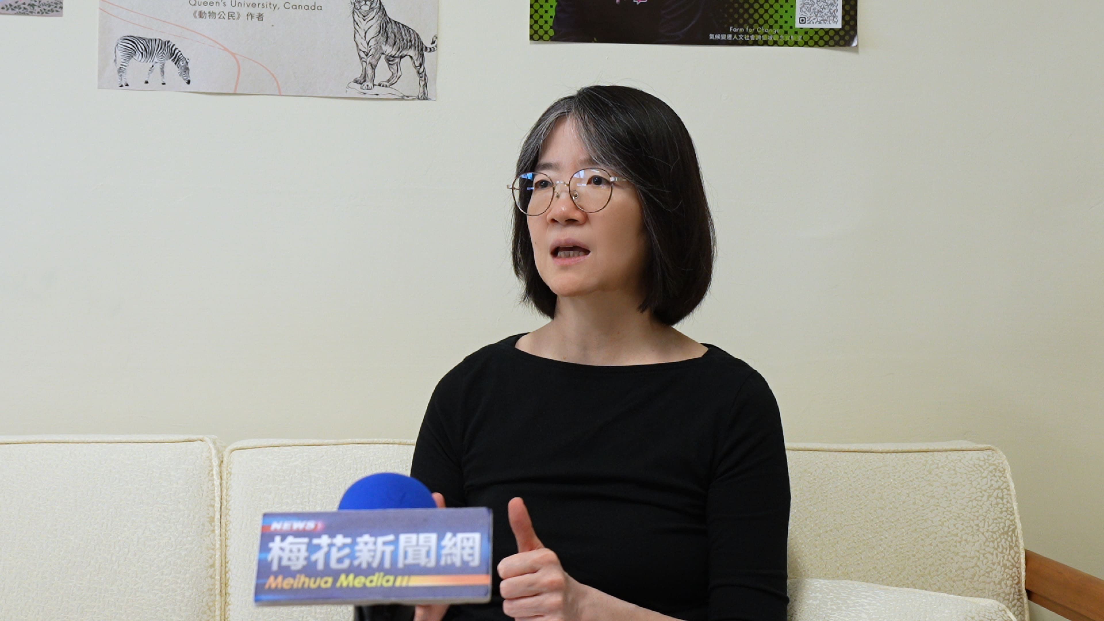 中研院研究員盧倩儀指出，現在連討論美國本質都不行，都要被打壓，是一件很可怕的事，因為我們不知道川普到底想做什麼?圖/記者陳思豪攝
