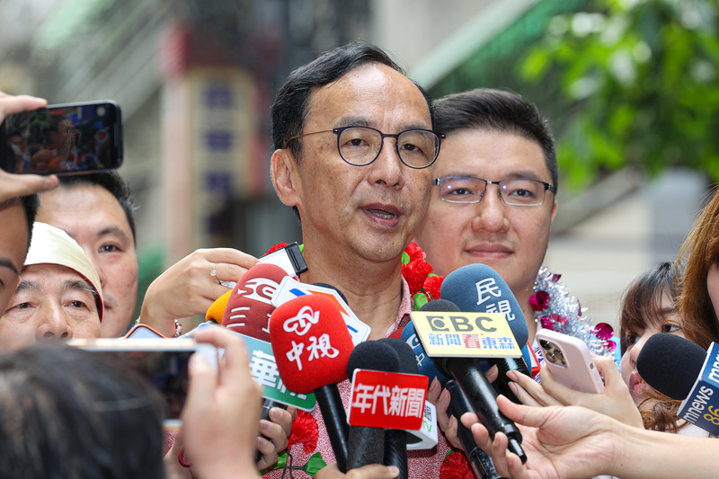 朱立倫：透過轉型改革讓智庫輕量化結合民間資源。圖/中央社