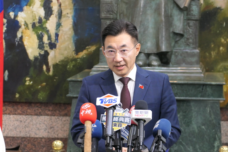  國民黨16日進行台中市長提名協調會，但無結果。有意參選的立法院副院長江啟臣表示，比較遺憾還是沒共識，建議黨中央在1月底以前底定人選。圖／中央社