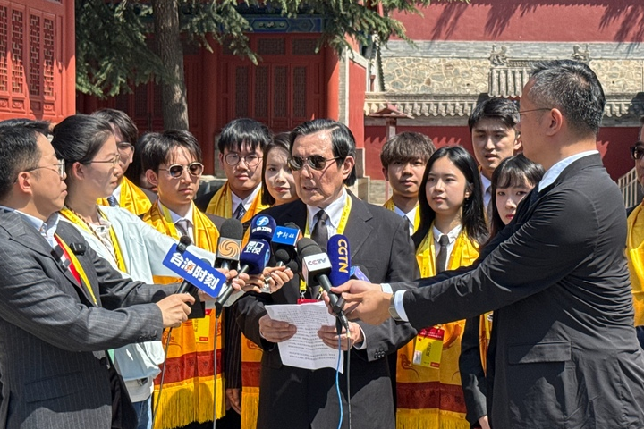 會見甘肅一把手 馬英九：兩岸保持交流互動 情感連結將更緊密