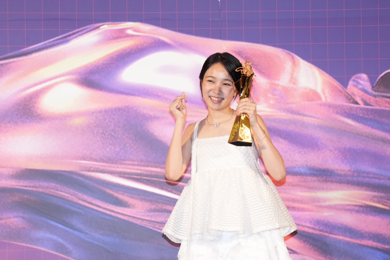 林品彤以《小曉》拿下最佳女主角，成為金馬、北影雙料影后。圖/陳思豪攝
