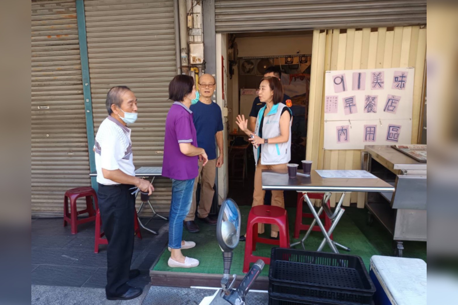 事後，新竹市政府與警察局派代表前往當事店家慰問。圖/取自新竹市政府官網