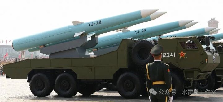 鷹擊-20主要鎖定航空母艦、兩棲攻擊艦、巡洋艦及其他大型水面艦艇等高價值目標,並可能兼具一定程度的對陸攻擊能力。圖/取自水雷屋工作室公眾號