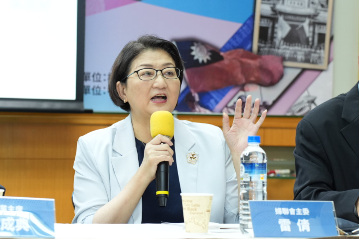 雷倩呼籲台灣應避免成為列強制度競賽的代理人。圖/記者陳思豪攝