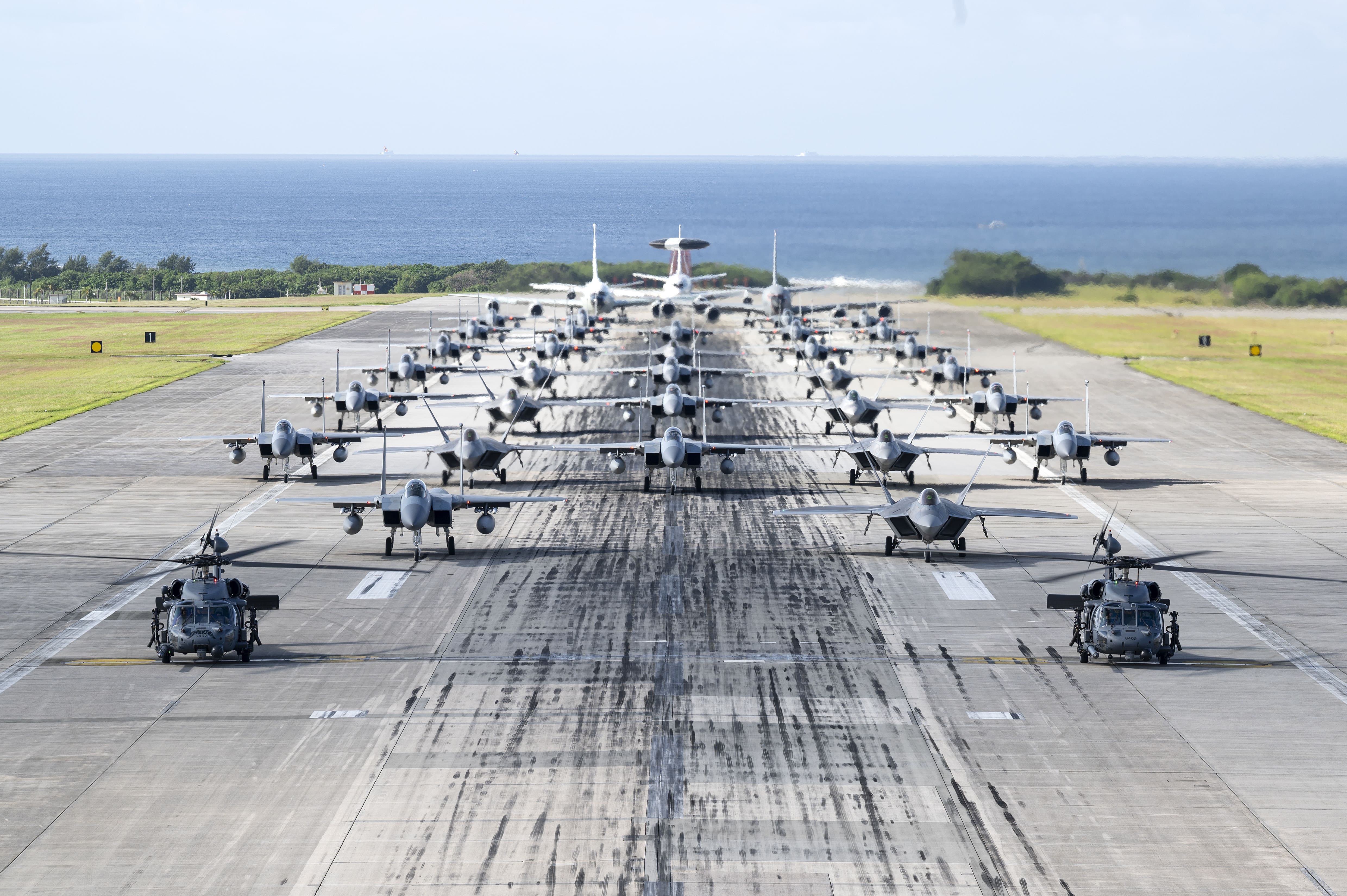 日本沖繩嘉手納美國基地,出現荷蘭士兵。 圖/取自U.S. Air Force