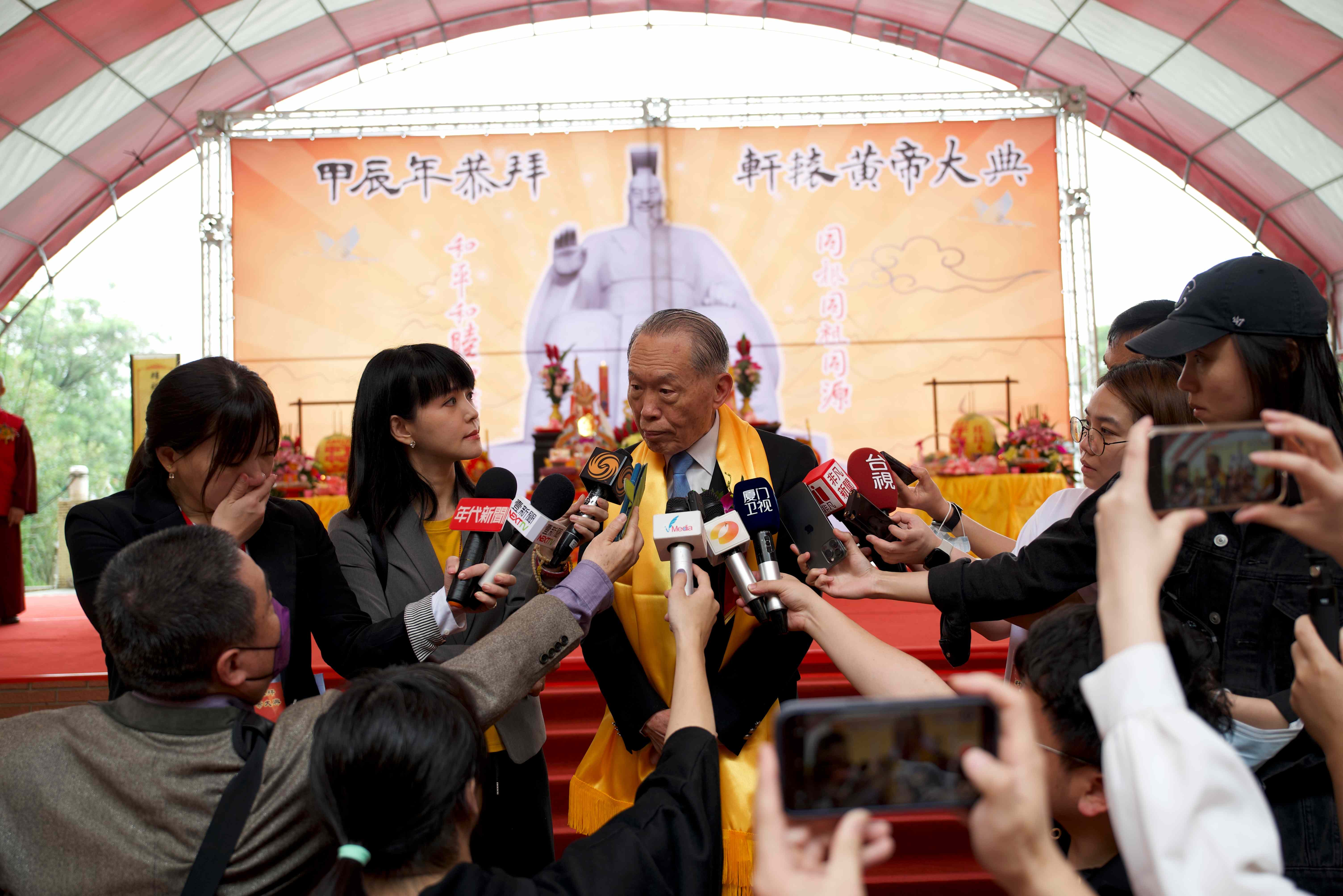 陳鎮湘表示，黃帝是我們共同的先祖，慎終追遠、飲水思源是中華五千年歷史悠久的根。
