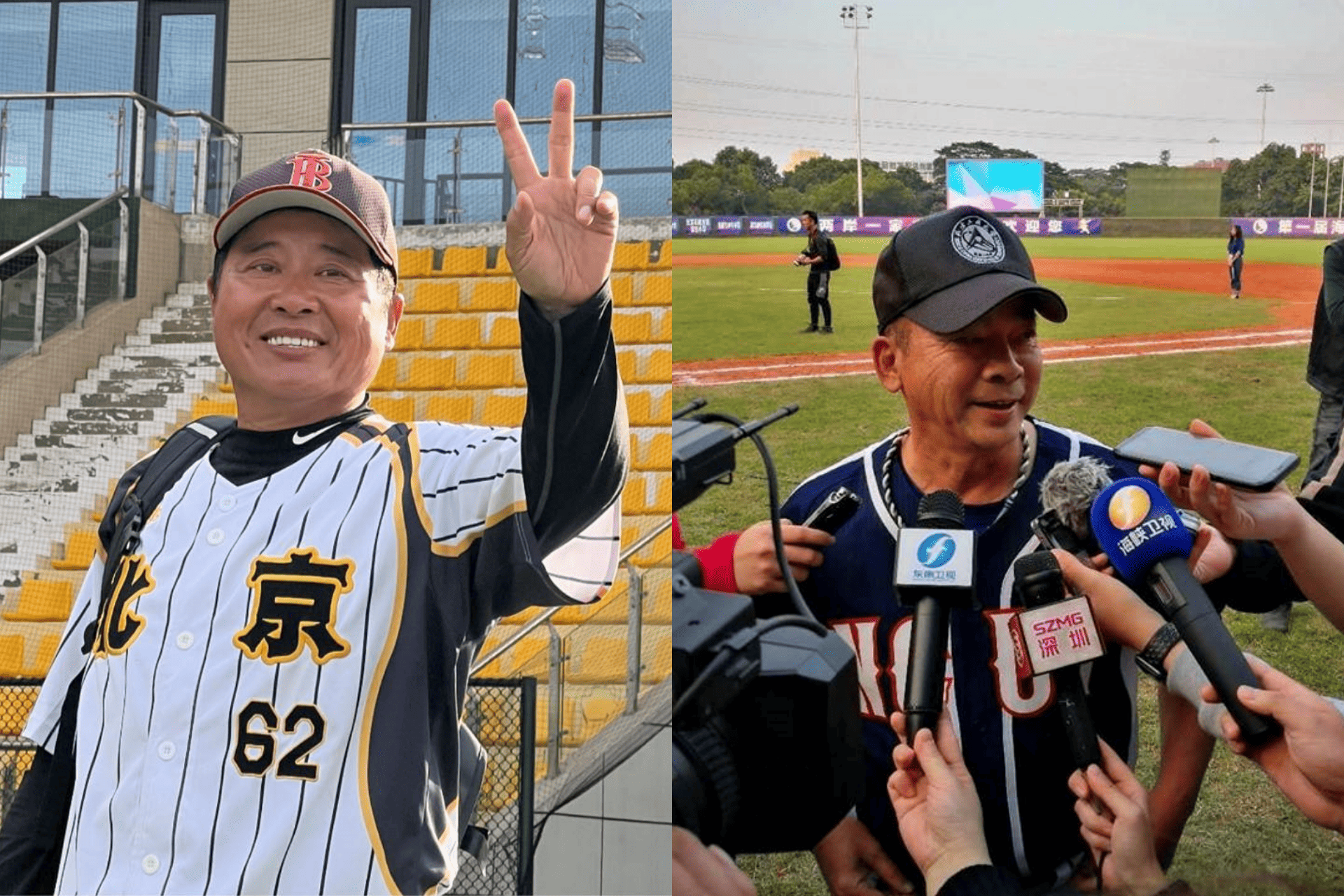 台灣退役職棒球員江泰權、江仲豪 成了大陸棒球聯賽總教練主力