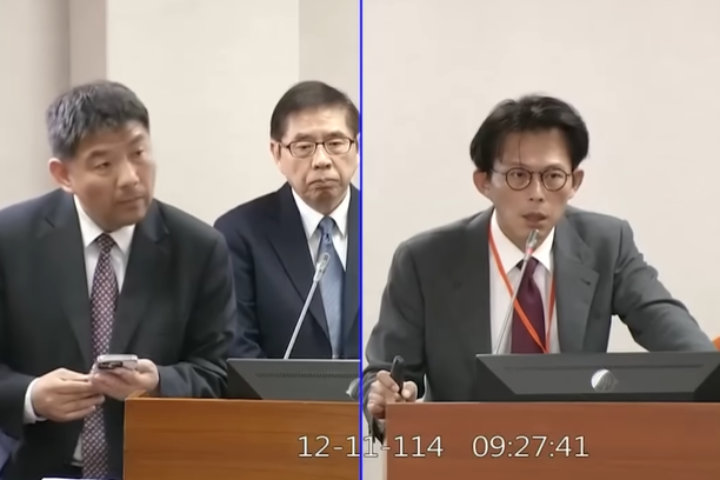 民眾黨立委黃國昌今日質詢時指出，助理費修法的爭議，他一再強調公費公用是沒有辦法退讓的底線，但當年「國務機要費除罪化」修法被質疑為個案修法，當時的法務部噤若寒蟬，與如今的態度迥異。圖/取自黃國昌YT頻道