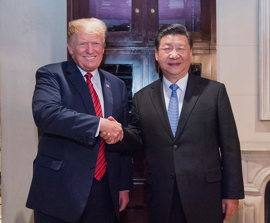 根據美國媒體報導，美國總統當選人已經向大陸國家主席提出邀請，出席明年1月的就職典禮。圖/取自新華社