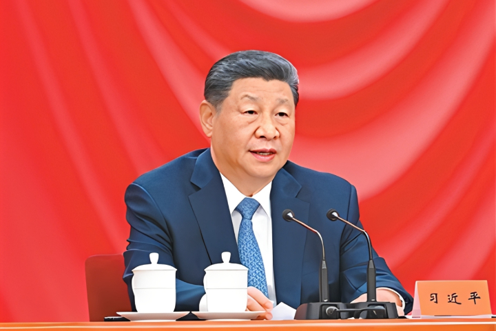 大陸國家主席習近平8日強調，中國必須加快推進高水準科技自立自強。圖/取自人民網