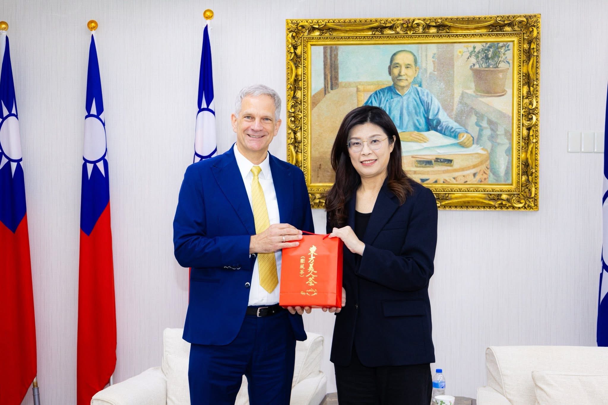 鄭麗文與德國駐台處長會面　打臉遭歐洲駐台機構封殺傳聞