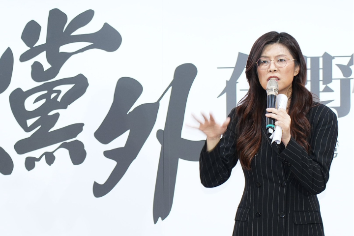 國民黨前立委鄭麗文（見圖）發起「黨外戰世代」邀集反綠陣營政媒學界人士組織「黨外在野大聯盟」。圖/記者陳卡文攝
