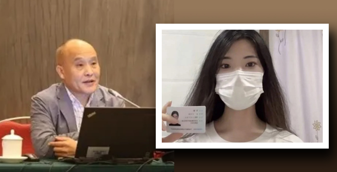 人民大學女博士生（右）實名指控，性騷擾且強制猥褻王貴元對她性騷擾且強制猥褻。圖/截自微博、微信