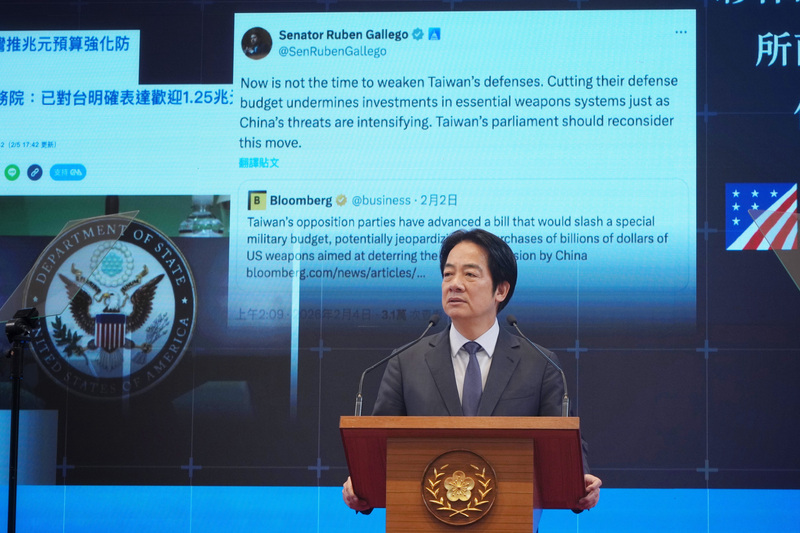 賴清德接受法新社專訪：盼與歐洲加強防務合作