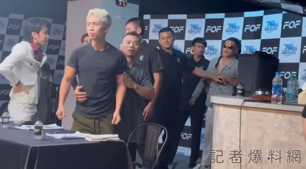 孫安佐跟台中拳王韓森在錄製真人秀節目時起發生衝突。圖/取自記者爆料網