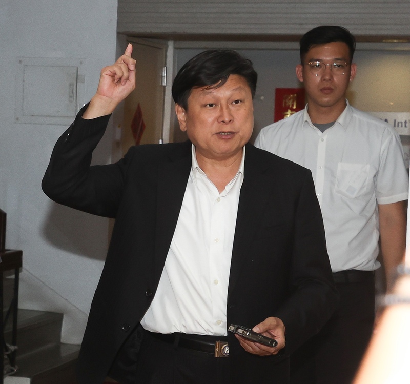 總統賴清德表達「釋憲結果出爐前不進立院」，藍委傅崐萁：不用再搭舞台給他。圖/中央社