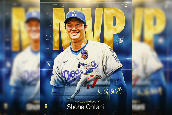 大谷翔平奪國聯MVP！二刀流「50轟50K」難撼動　生涯三連霸第4度獲獎