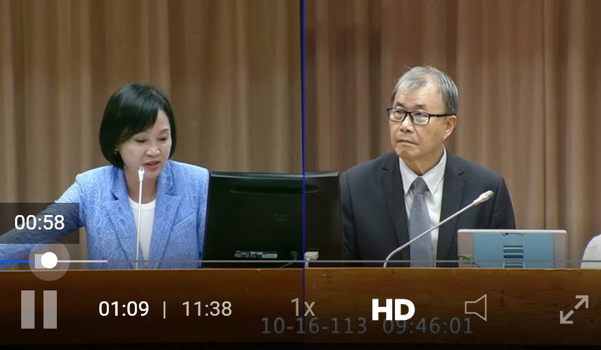 國民黨立委柯志恩(左)16日質詢教育部長鄭英耀(右)，為何中州科大退場後，校地從原本說好的社會住宅變成軍營？圖／截自國會頻道