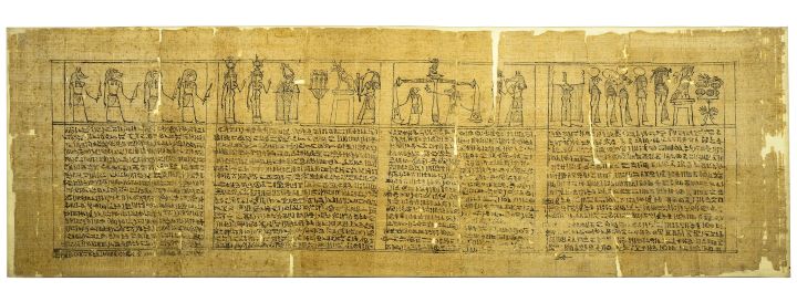 簡化版的《死者之書》女子喪葬莎草紙© Museo Archeologico Nazionale di Firenze 。圖/時藝多媒體提供