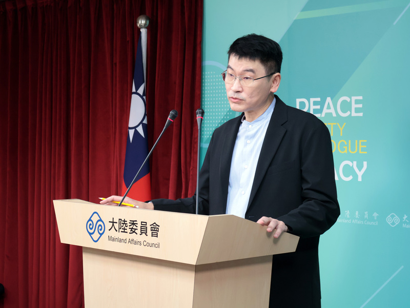 陸委會副主委梁文傑27日批評國台辦公布的「台獨打手」名單，是要干預台灣司法。圖/中央社