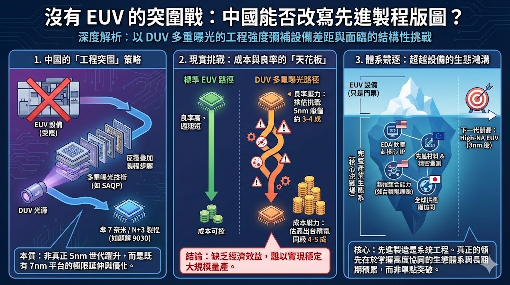沒有 EUV 的突圍戰：中國能否改寫先進製程版圖？圖/取自童振源臉書