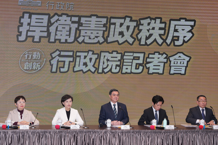 宣布不副署財劃法　卓榮泰：被毀憲亂政的國會倒閣　是畢生民主勳章