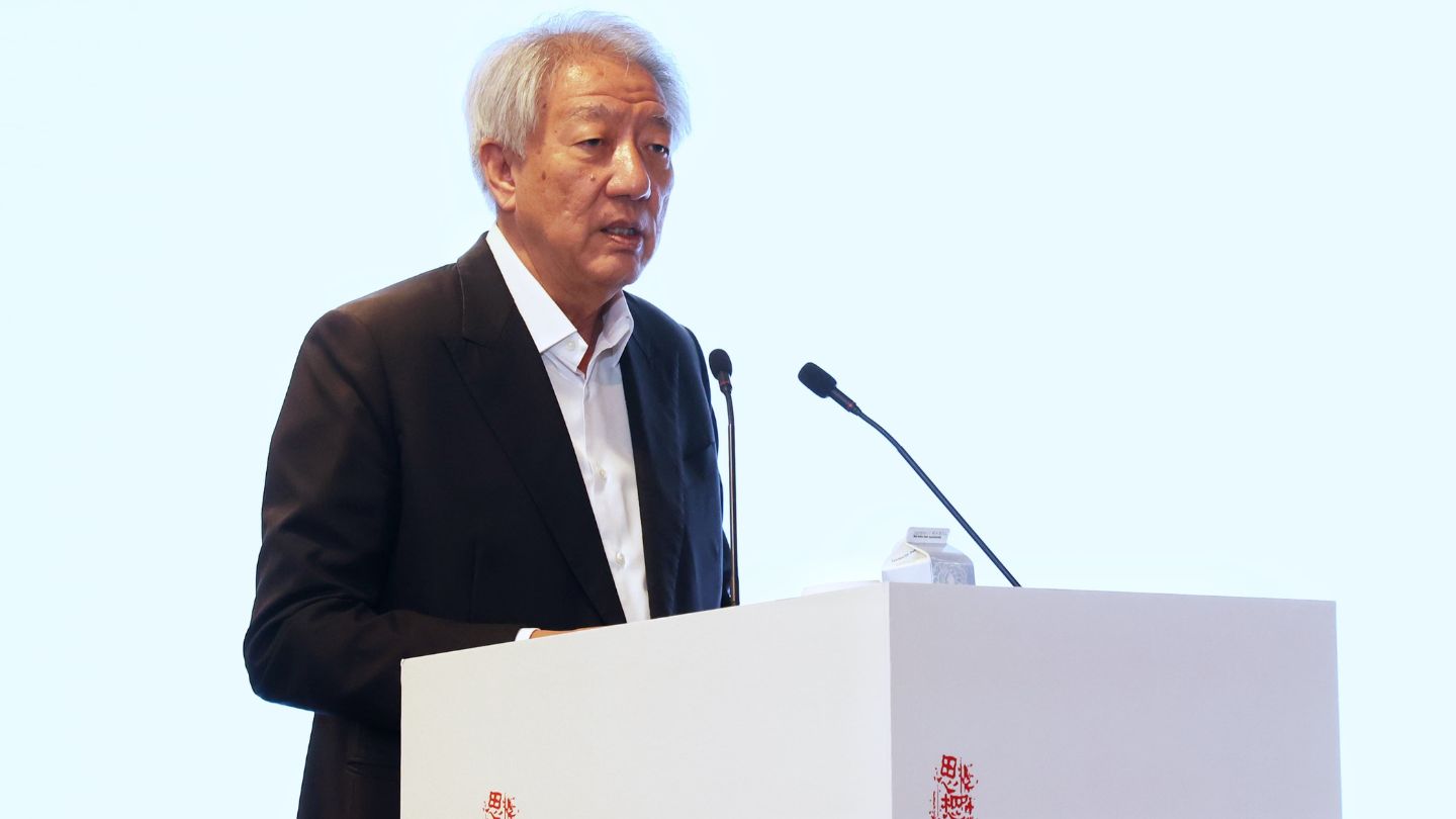新加坡國務資政兼國家安全統籌部長張志賢日前在中國論壇發表談話。圖/取自新加坡政府官網