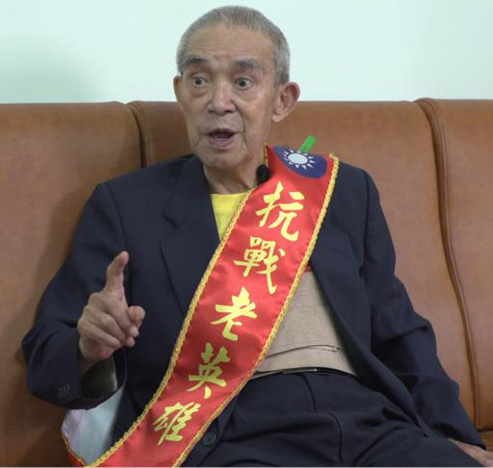 想起親身經歷戰爭的往日，韓鼎洛細數日軍侵華惡行。圖/韓鼎洛提供