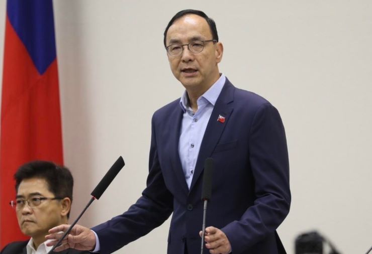 總統賴清德就職滿月，國民黨主席朱立倫：失去總統格局，整天想要鬥垮在野黨。圖/國民黨